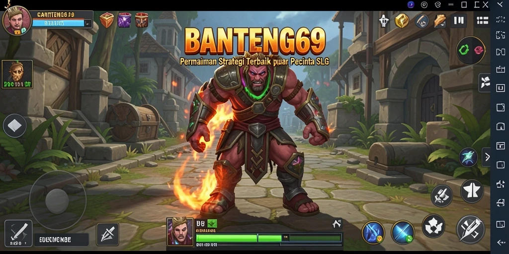 Tampilan dinamis gameplay dalam BANTENG69 yang menegangkan.