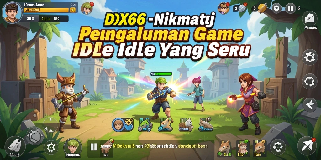 Tampilan screenshot utama IDX66 menampilkan gameplay Idle yang seru dan interaktif.