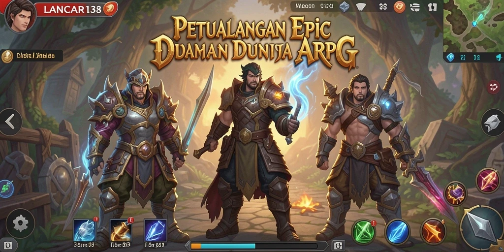 Tampilan menarik gameplay ARPG LANCAR138 dengan aksi seru dan grafis menawan.