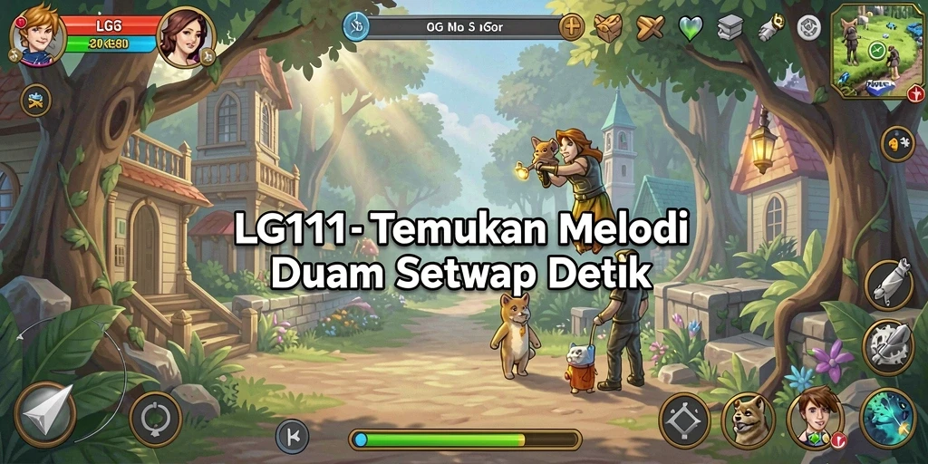 Tampilan gameplay LG111 yang menarik dengan banyak pilihan lagu.