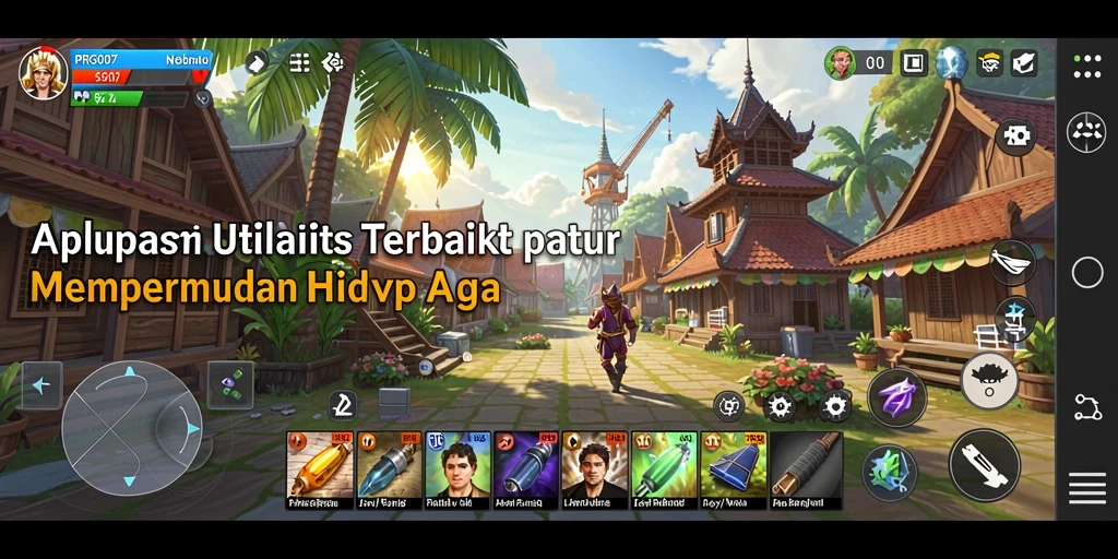 Tampilan antarmuka pengguna PRG007 yang intuitif dan menarik.