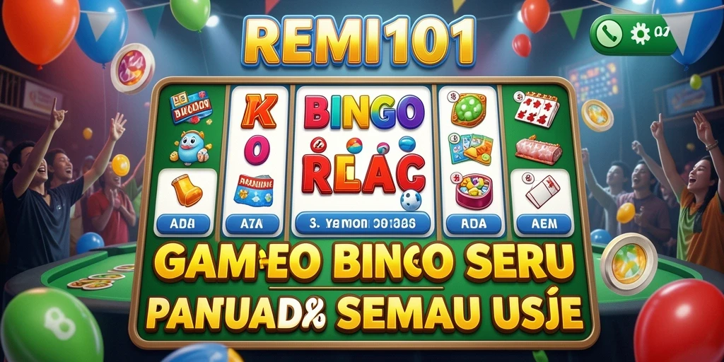 Tampilan gameplay Bingo yang seru dan menarik di REMI101.