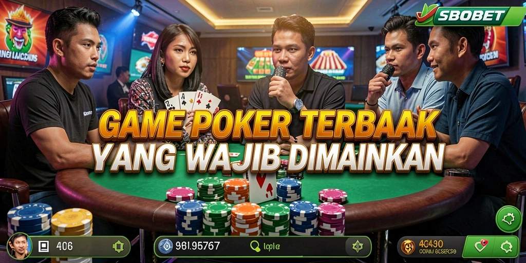 Screenshot SBOBET menampilkan suasana gameplay Poker yang seru.